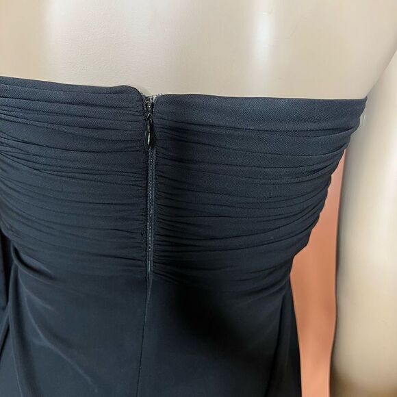 Thomas Wylde Cocktail Dress Gown Strapless Maxi Black - Picture 11 of 12